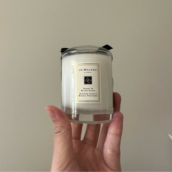 Jo Malone Peony & Blush Suede Scented Candle Travel Size 1.88 In / 4.78cm NEW - Picture 1 of 3